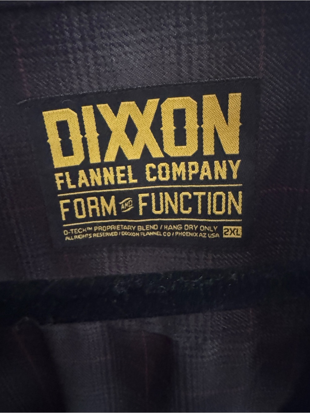 DIXXON Black and Grey Flannel Shirt - Picture 2 of 4